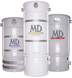 MD offers a great line of central vacuum units and accessories.